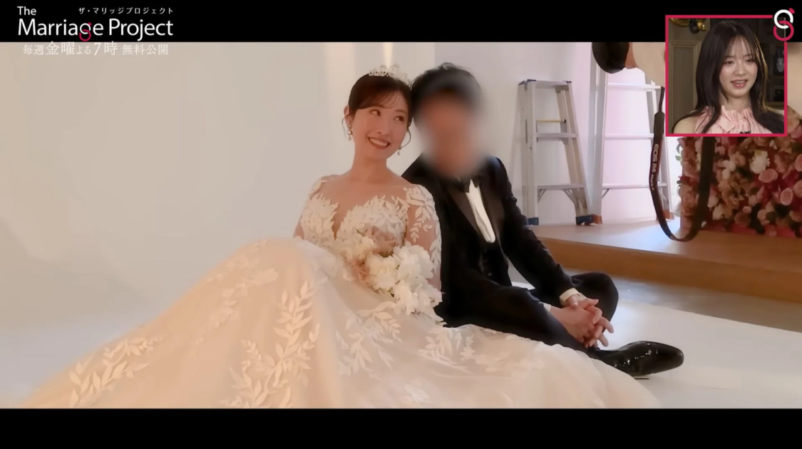 ブライダルフォトを撮る新郎新婦