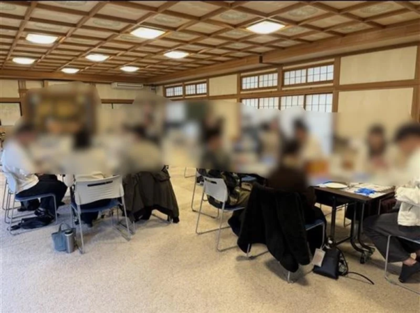 和菓子作りイベントの様子