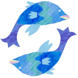 魚座のイラスト