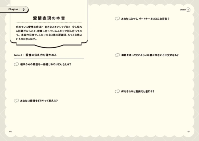 愛情表現の本音のページ