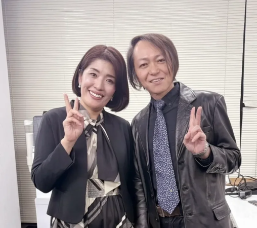 代表の福岡氏と杉山教授