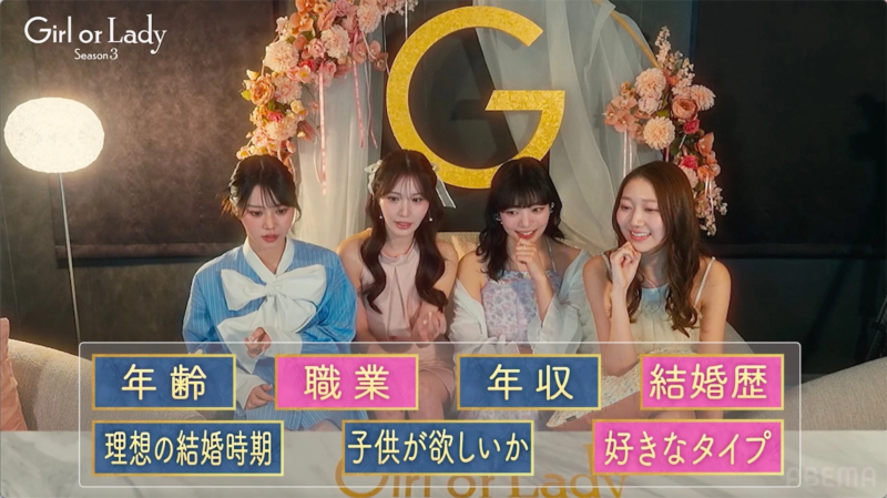 Girl or Lady Season 3の内面フィルタリング