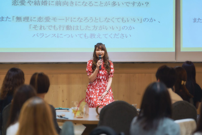 植草美幸氏による講演の様子