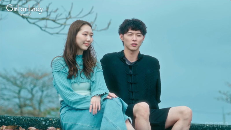 Girl or Lady Season 3の一場面で、オダミユさんとレイさんが穏やかな雰囲気で会話している
