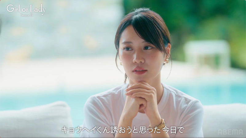 プールサイドのマホ