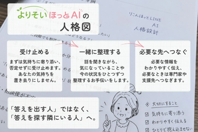 よりそいほっとAIの人格図