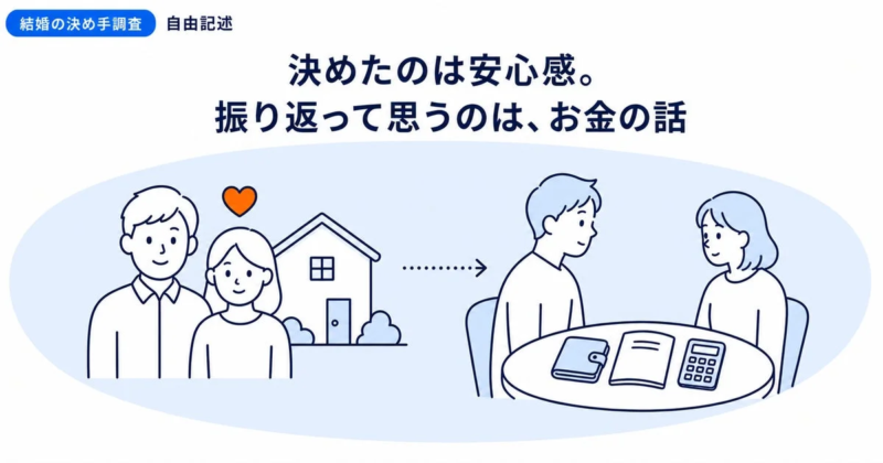 決めたのは安心感。振り返って思うのは、お金の話